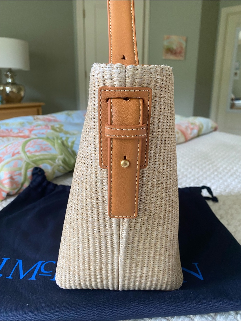 NEW J. McLaughlin Crawford Straw Bag - Picture 4 of 8